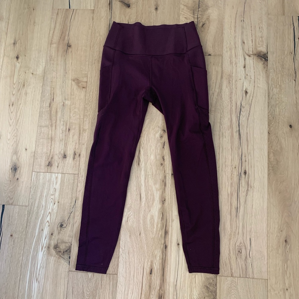 GAP athletic maroon leggings